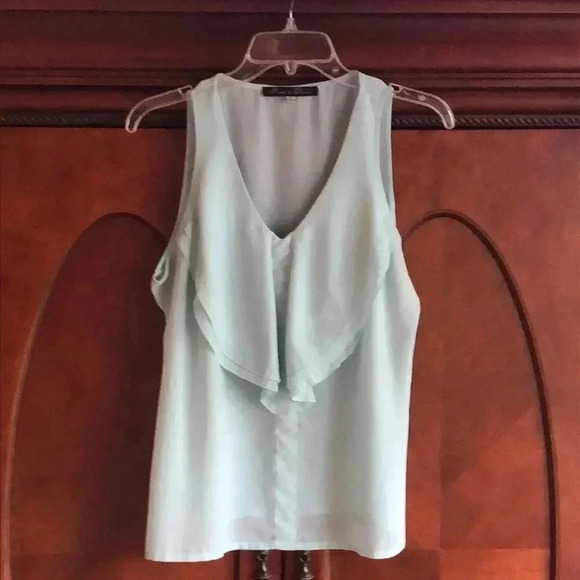 Aqua sleeveless blouse - Picture 1 of 4